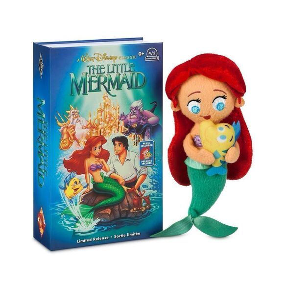 NEW Ariel VHS Pins & Plush SET The Little Mermaid RARE Ships Worldwide DISNEY - Picture 2 of 8
